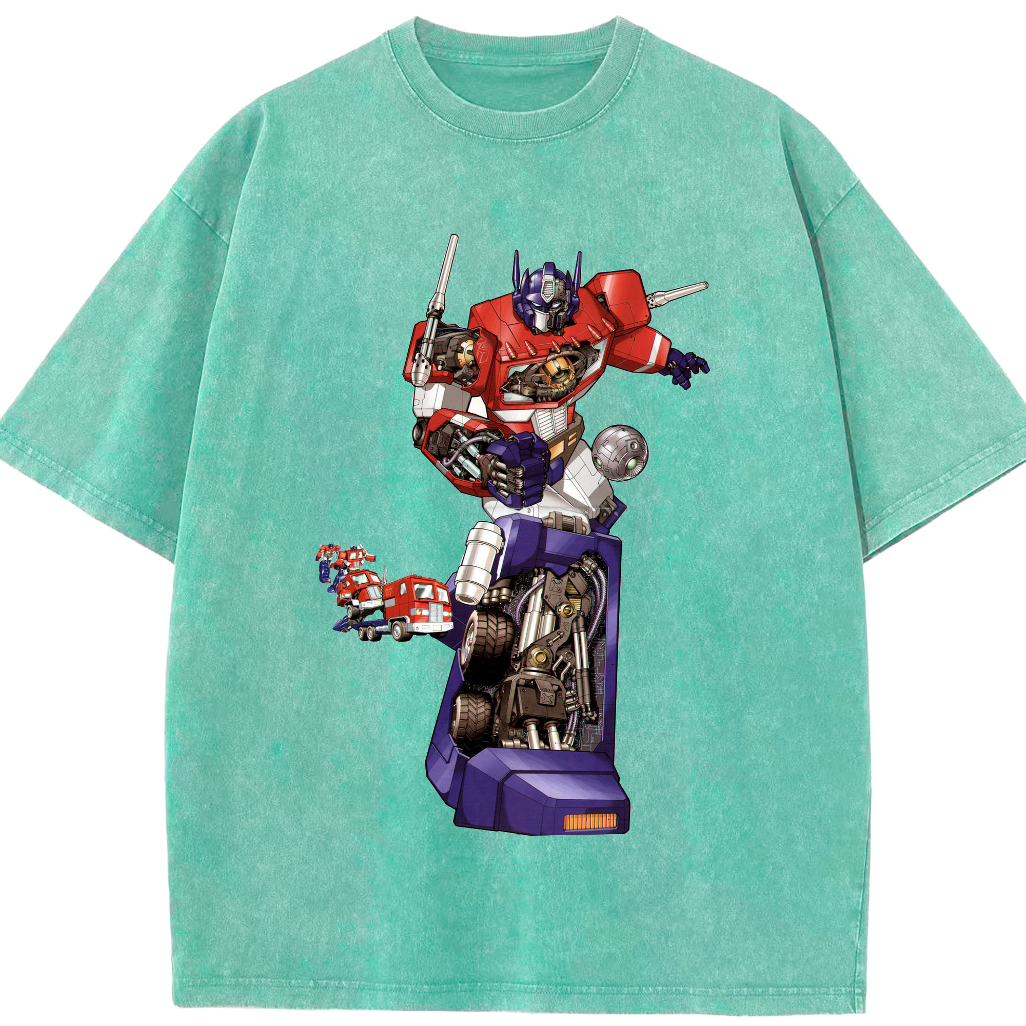 （画像用）  綿100% ヴィンテージ風 半袖Tシャツ（フロントプリント）